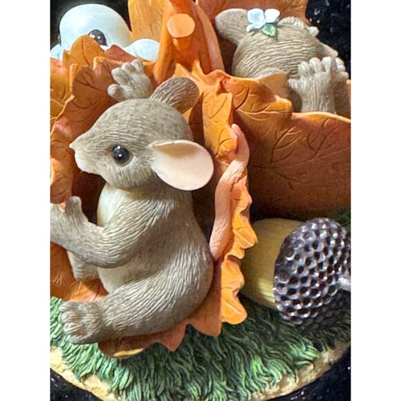 Fritz & Floyd Charming Tails "Peek-A-BOO!" Figurine  Collectible Autumn - Picture 5 of 8